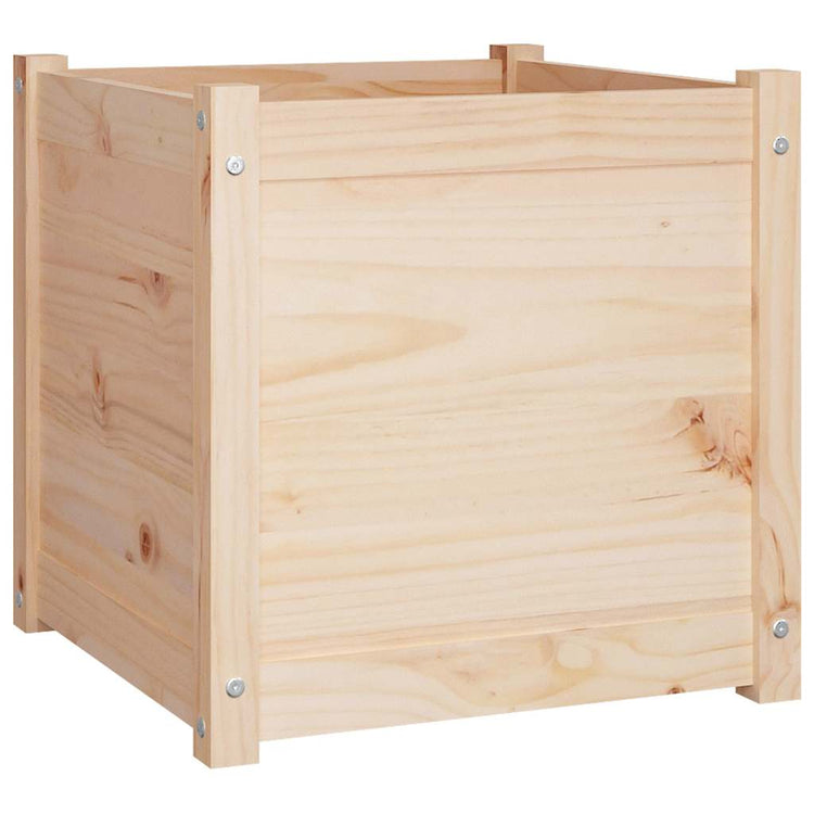 Vidaxx jardinières 2 pcs 50x50x50 cm bois de pin massif