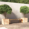 Vidaxx jardinières 2 pcs 50x50x50 cm bois de pin massif