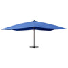 Vidaxl Parasol flottant avec poteau en bois 400x300 cm bleu azure