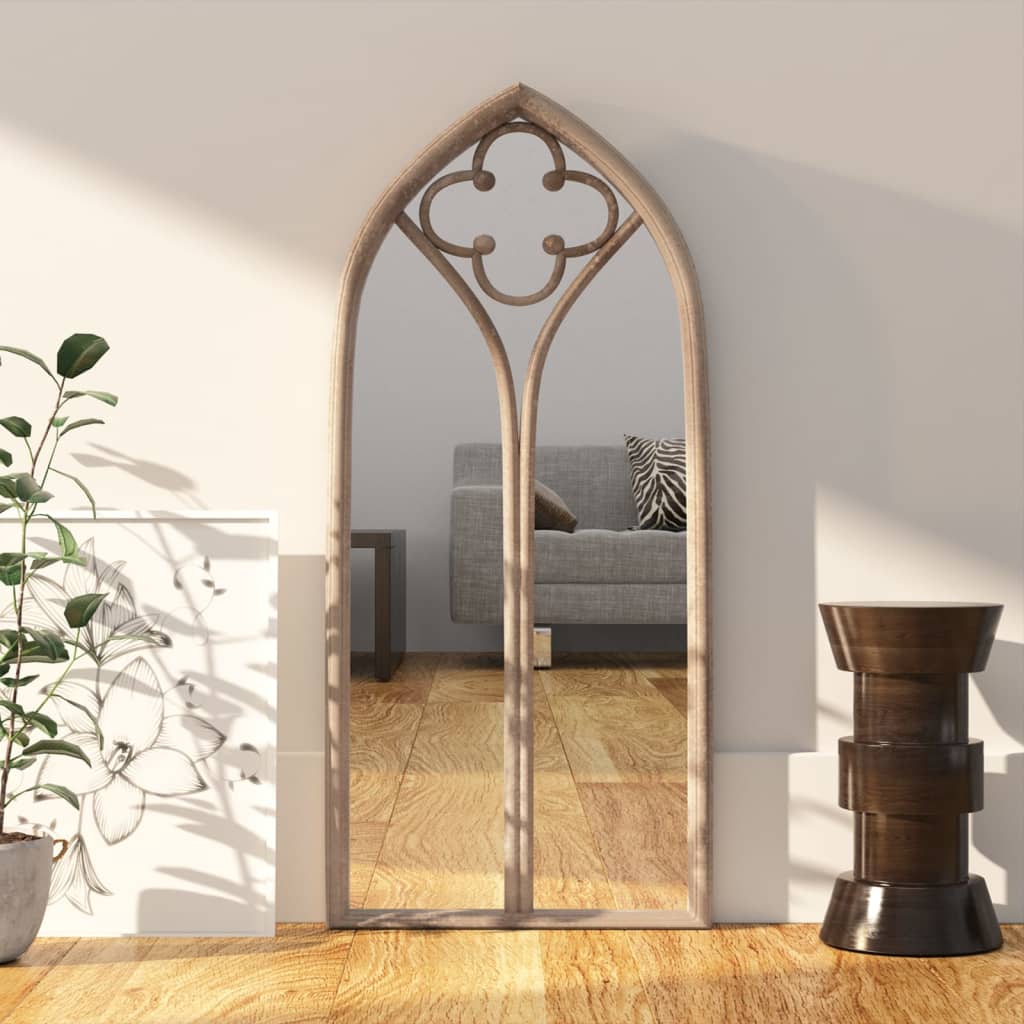 Miroir vidaxl 100x45 cm sable de fer -colore