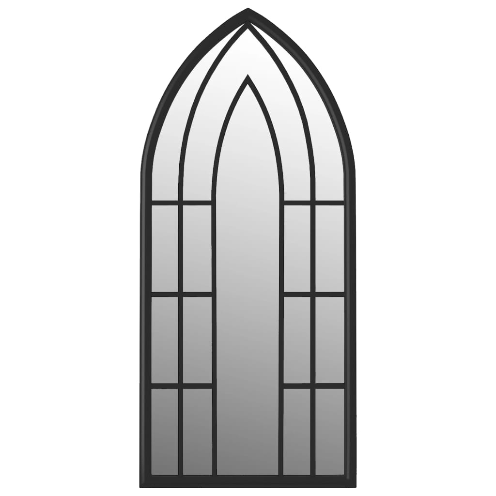 Miroir vidaxl 100x45 cm de fer noir