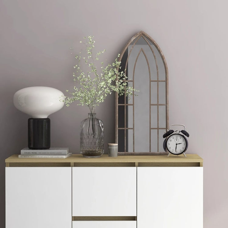 Vidaxx miroir 70x30 cm fer couleur sable