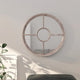 Miroir vidaxl autour de 60 x 4 cm de sable de fer -colore