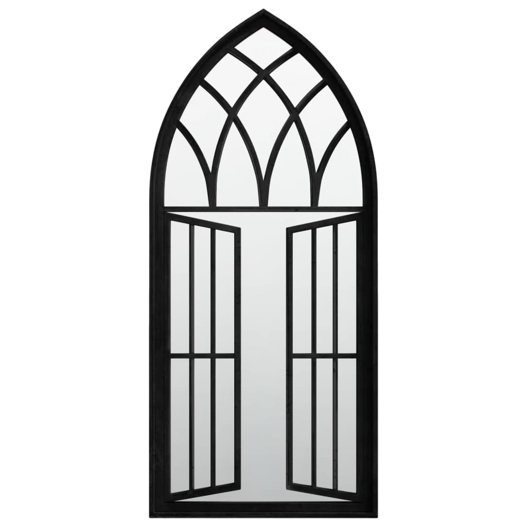Miroir vidaxl 100x45 cm de fer noir