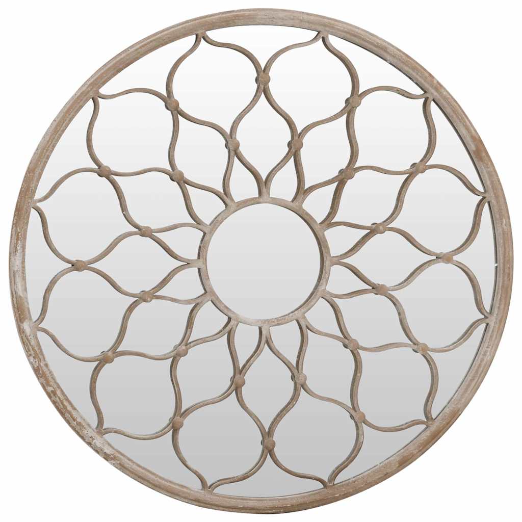Miroir vidaxl autour de 40x3 cm de sable de fer -colore