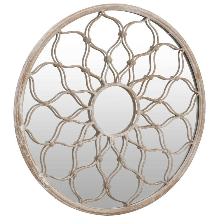 Miroir vidaxl autour de 40x3 cm de sable de fer -colore