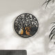 Miroir vidaxl autour de 40x2,5 cm de fer noir
