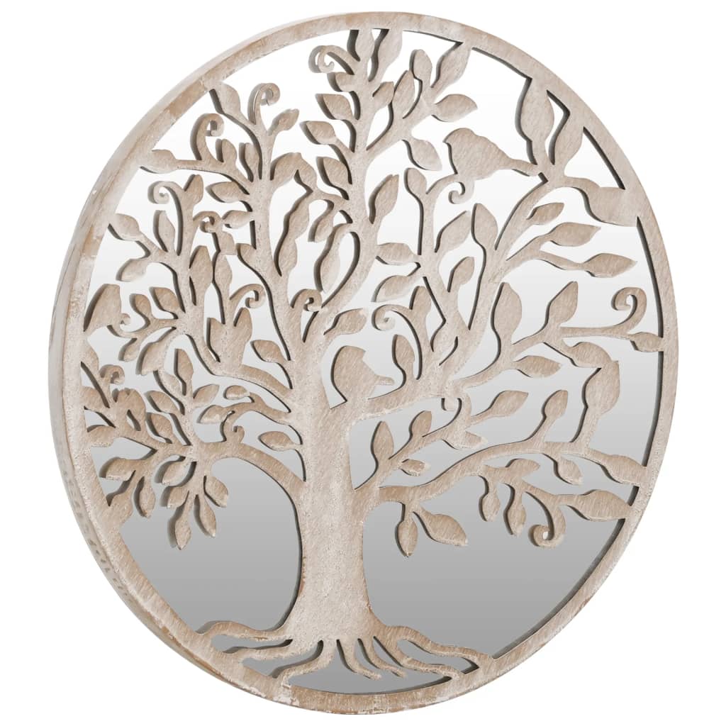 Miroir Vidaxl autour de 60 x 2,5 cm de sable de fer -colore