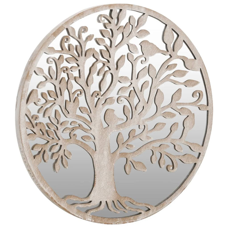 Miroir Vidaxl autour de 60 x 2,5 cm de sable de fer -colore