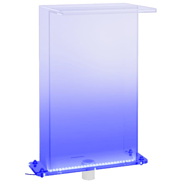 VidaXL fontaine de piscine avec LED RGB 51 cm acrylique