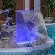 VidaXL fontaine de piscine avec LED RGB 51 cm acrylique