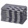 Vidaxl Cuisine Cloths 10 ST 50x70 cm Coton bleu et blanc