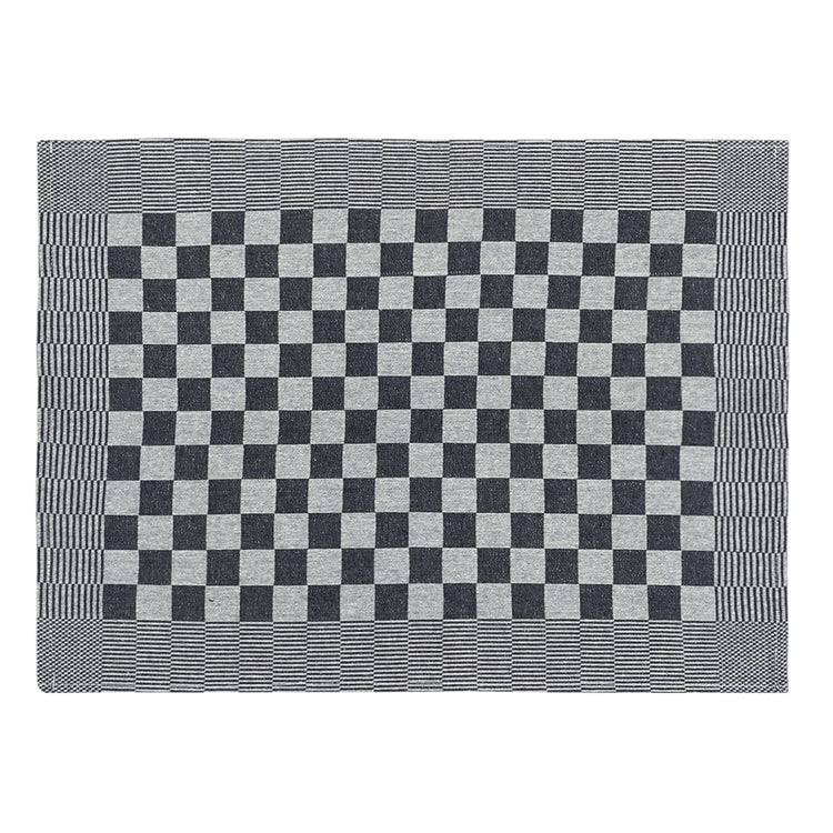Vidaxl Cuisine Cloths 10 ST 50x70 cm Coton noir et blanc