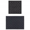 Vidaxl 50 pièces de cuisine en tissu coton noir et gris