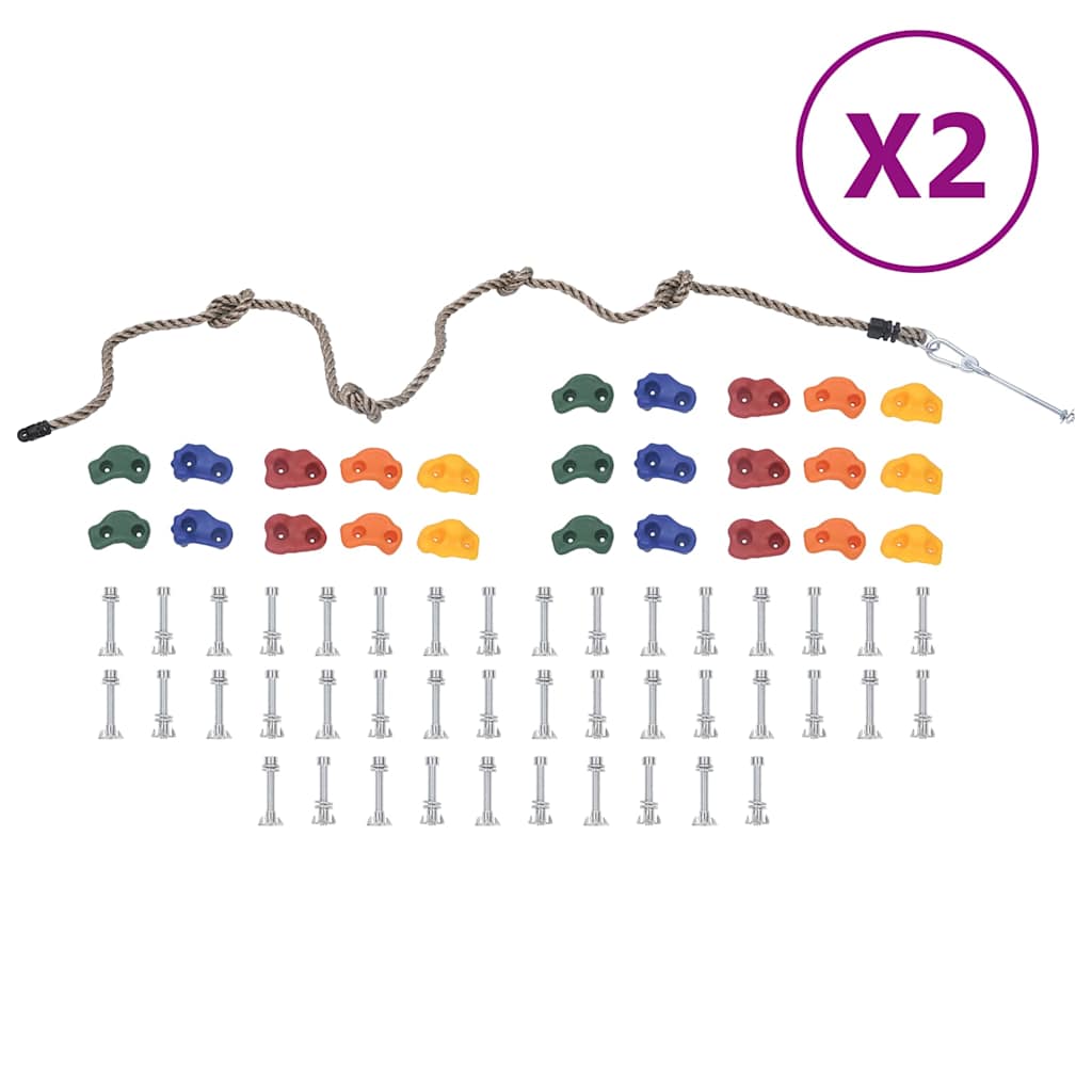 Vidaxl Gesting Stones 50 Sts avec corde Multi-Colored