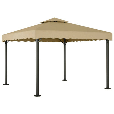 Vidaxl Arbor 3x3 m en aluminium et taupe en acier