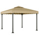 Vidaxl Arbor 3x3 m en aluminium et taupe en acier
