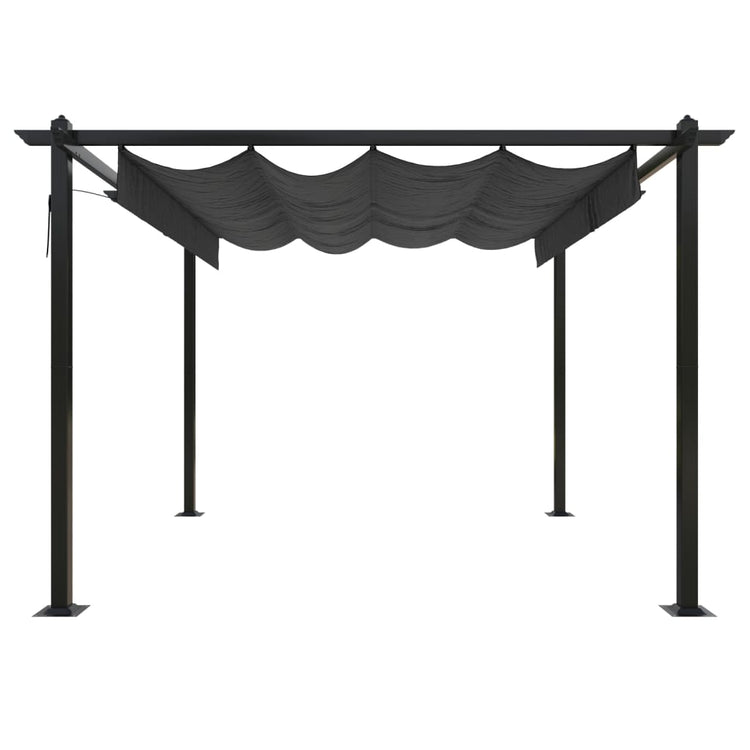 Vidaxl Garden Practice avec toit extensible 3x3 m anthracite -colored