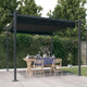 Vidaxl Garden Practice avec toit extensible 3x3 m anthracite -colored