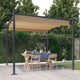 Vidaxl Garden Pracor avec toit extensible 3x3 m taupe