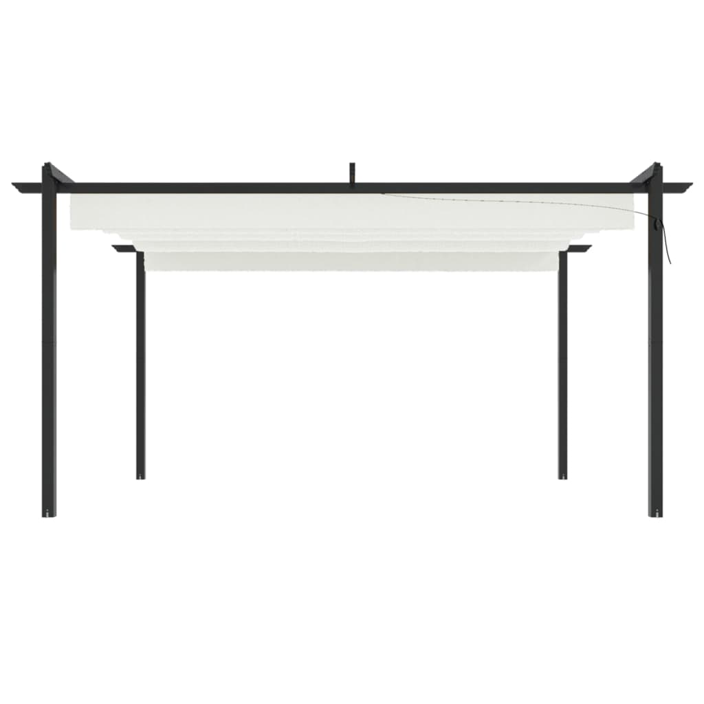 Vidaxl Garden Pracor avec toit extensible 4x3 m crème colorée