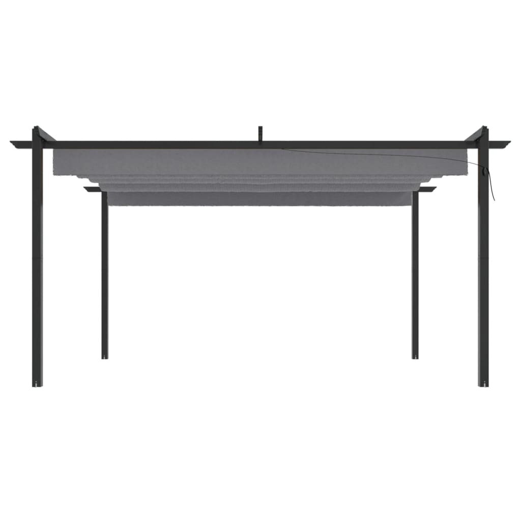 Vidaxl Garden Practice avec toit extensible 4x3 m anthracite -colored