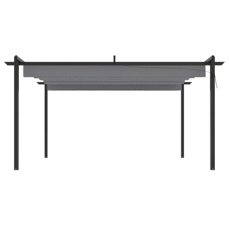 Vidaxl Garden Practice avec toit extensible 4x3 m anthracite -colored