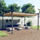Vidaxl Garden Practice avec toit extensible 4x3 m taupe