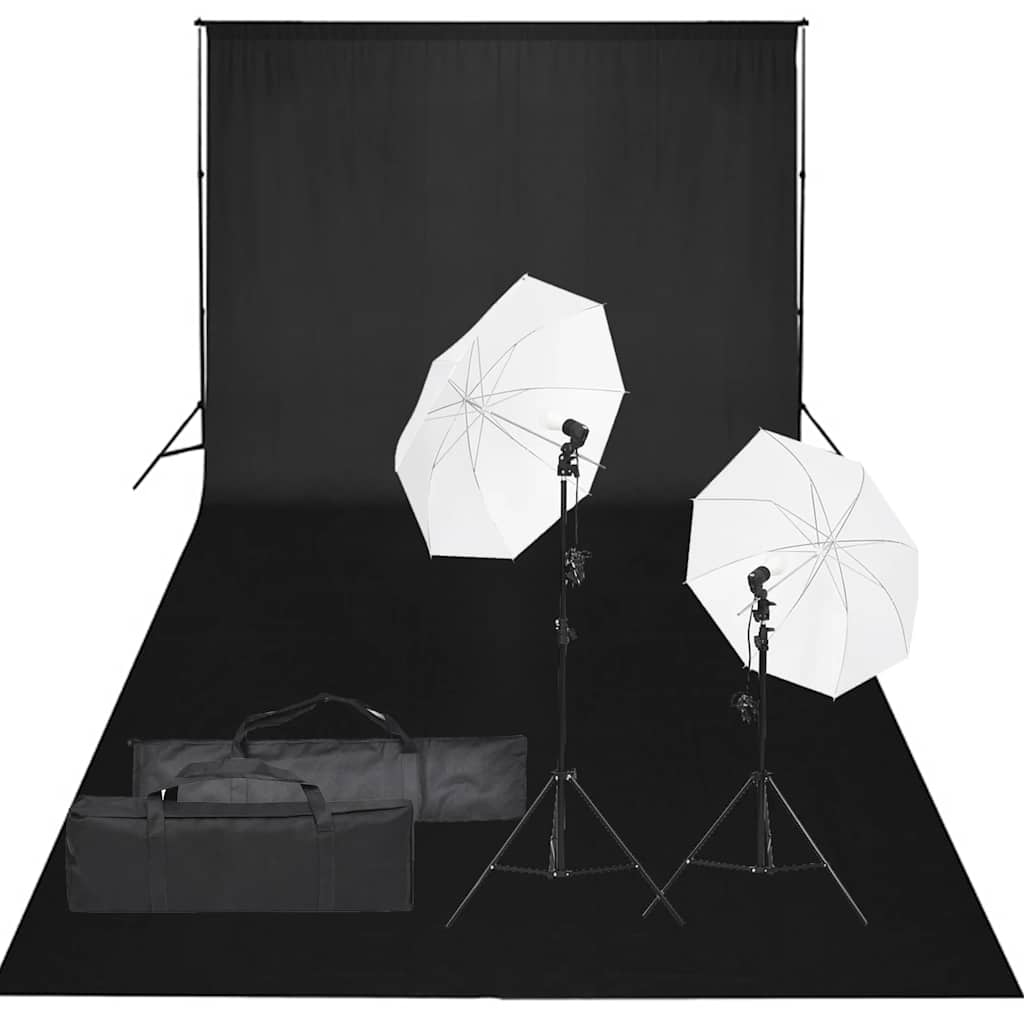 Ensemble de studio photo vidaxl avec ensemble d'éclairage et arrière-plan