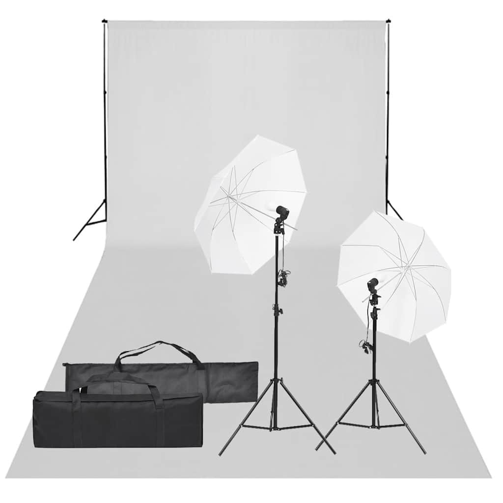 Ensemble de studio photo vidaxl avec ensemble d'éclairage et arrière-plan