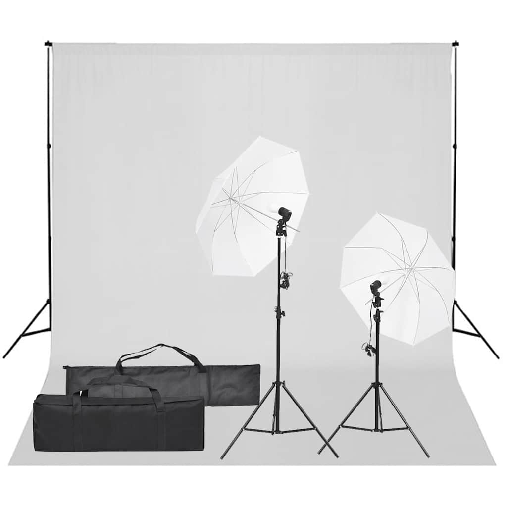 Ensemble de studio photo vidaxl avec ensemble d'éclairage et arrière-plan