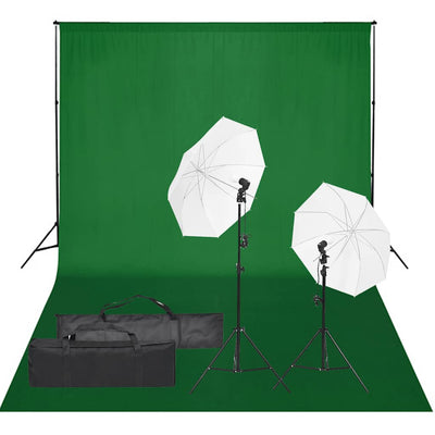 Ensemble de studio photo vidaxl avec ensemble d'éclairage et arrière-plan