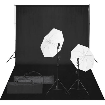 Ensemble de studio photo vidaxl avec ensemble d'éclairage et arrière-plan