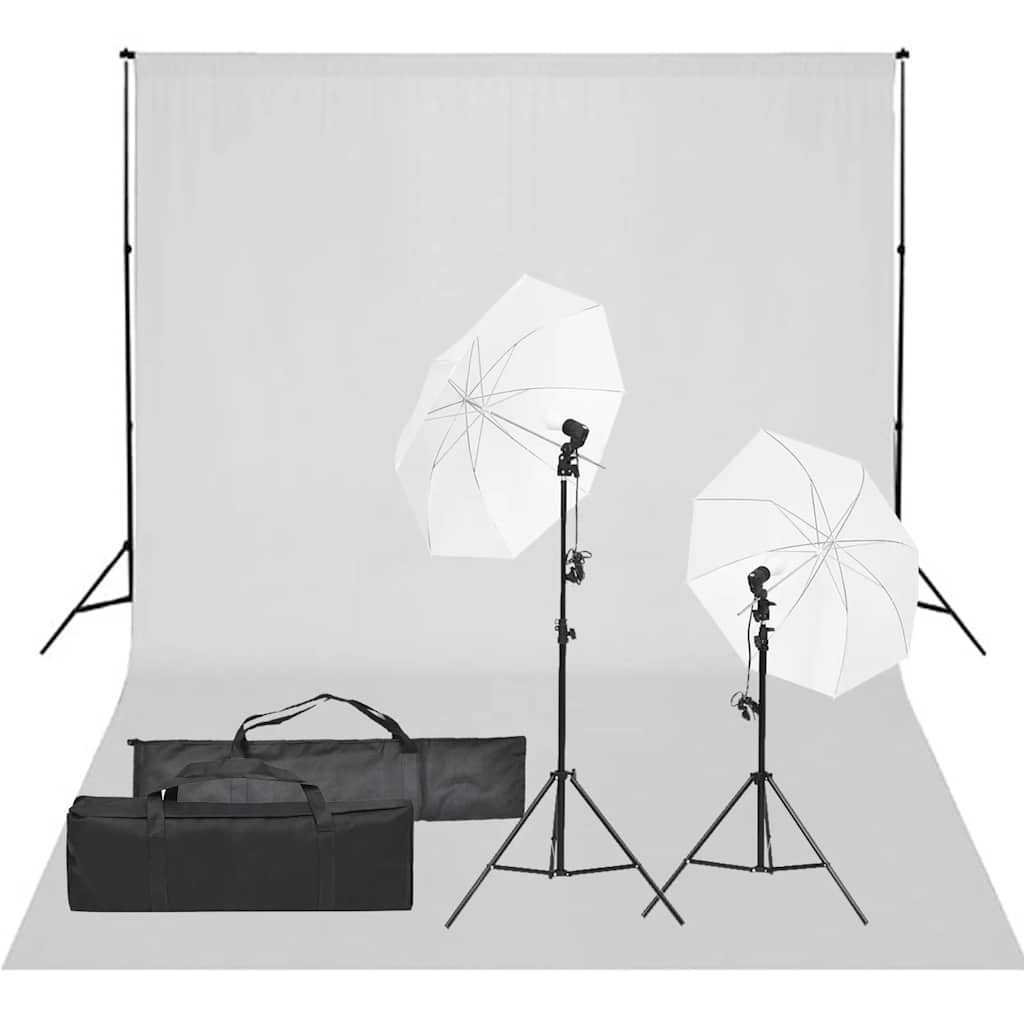Ensemble de studio photo vidaxl avec ensemble d'éclairage et arrière-plan