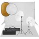 Ensemble de studio photo Vidaxl avec ensemble d'éclairage, arrière-plan et réflecteur
