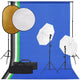 Ensemble de studio photo Vidaxl avec ensemble d'éclairage, arrière-plan et réflecteur