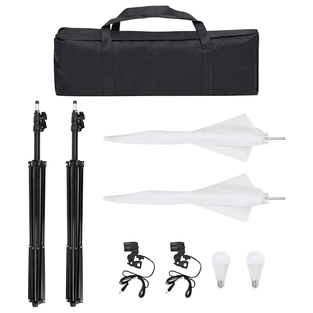 Ensemble de studio photo Vidaxl avec ensemble d'éclairage, arrière-plan et réflecteur
