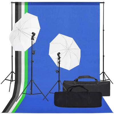 Ensemble de studio photo vidaxl avec ensemble d'éclairage et arrière-plan