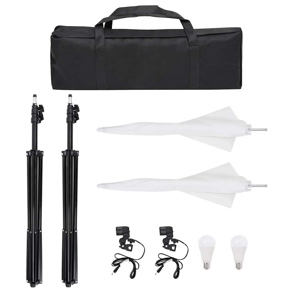 Ensemble de studio photo vidaxl avec ensemble d'éclairage et arrière-plan