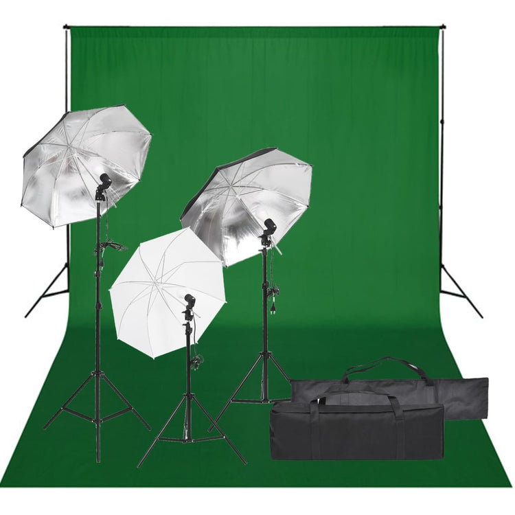 Ensemble de studio photo vidaxl avec ensemble d'éclairage et arrière-plan