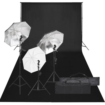 Ensemble de studio photo vidaxl avec ensemble d'éclairage et arrière-plan