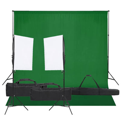 Ensemble de studio photo vidaxl avec ensemble d'éclairage et arrière-plan
