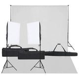 Ensemble de studio photo vidaxl avec ensemble d'éclairage et arrière-plan - afbeelding 1