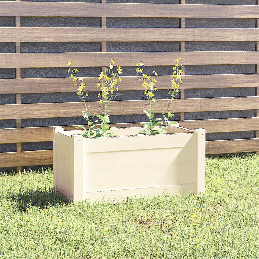 Vidaxl Planning Box 60x31x31 cm Pine solide blanc