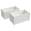 Jardinières vidaxl 2 ST 100x50x50 cm en pin solide blanc