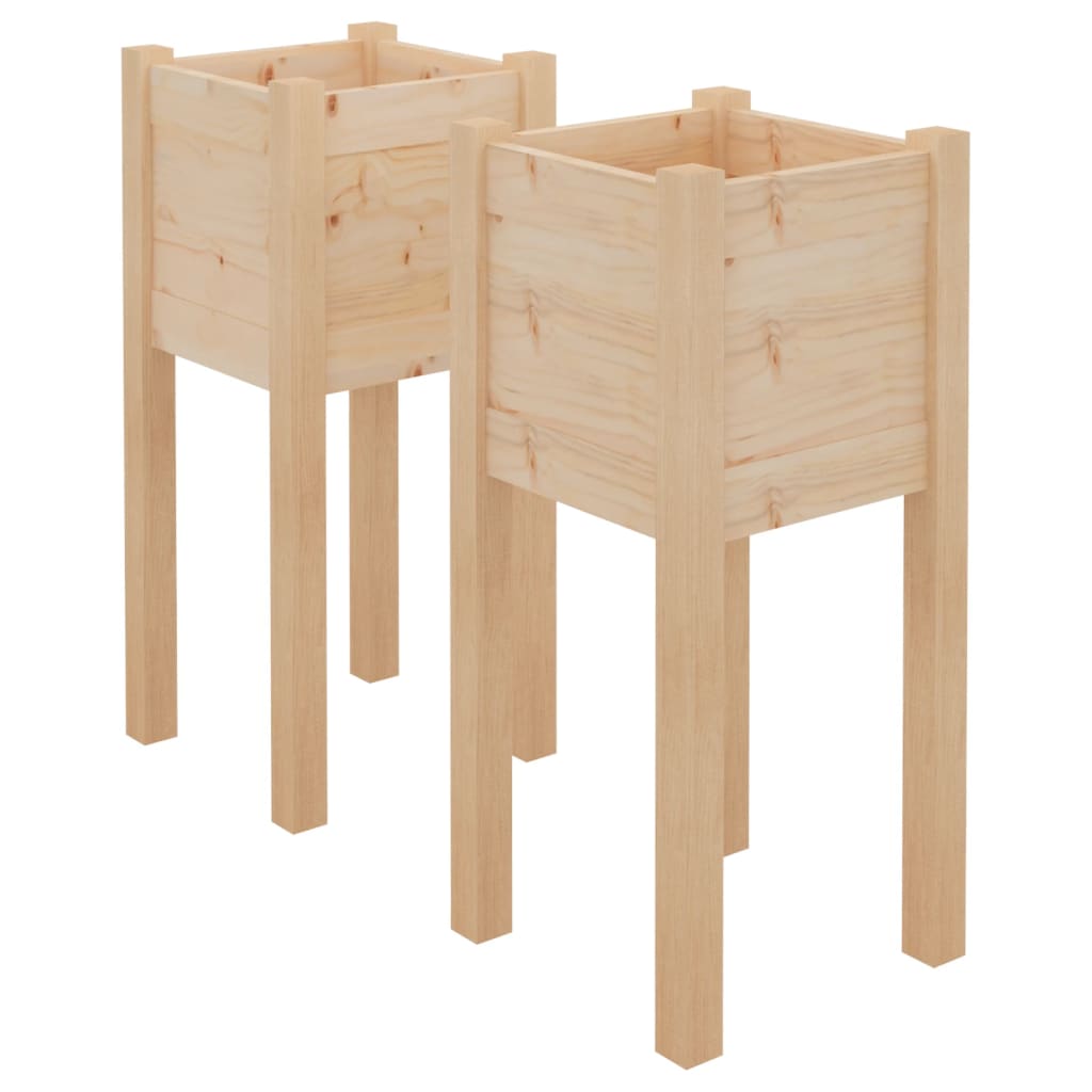 Jardinières vidaxl 2 pcs 31x31x70 cm