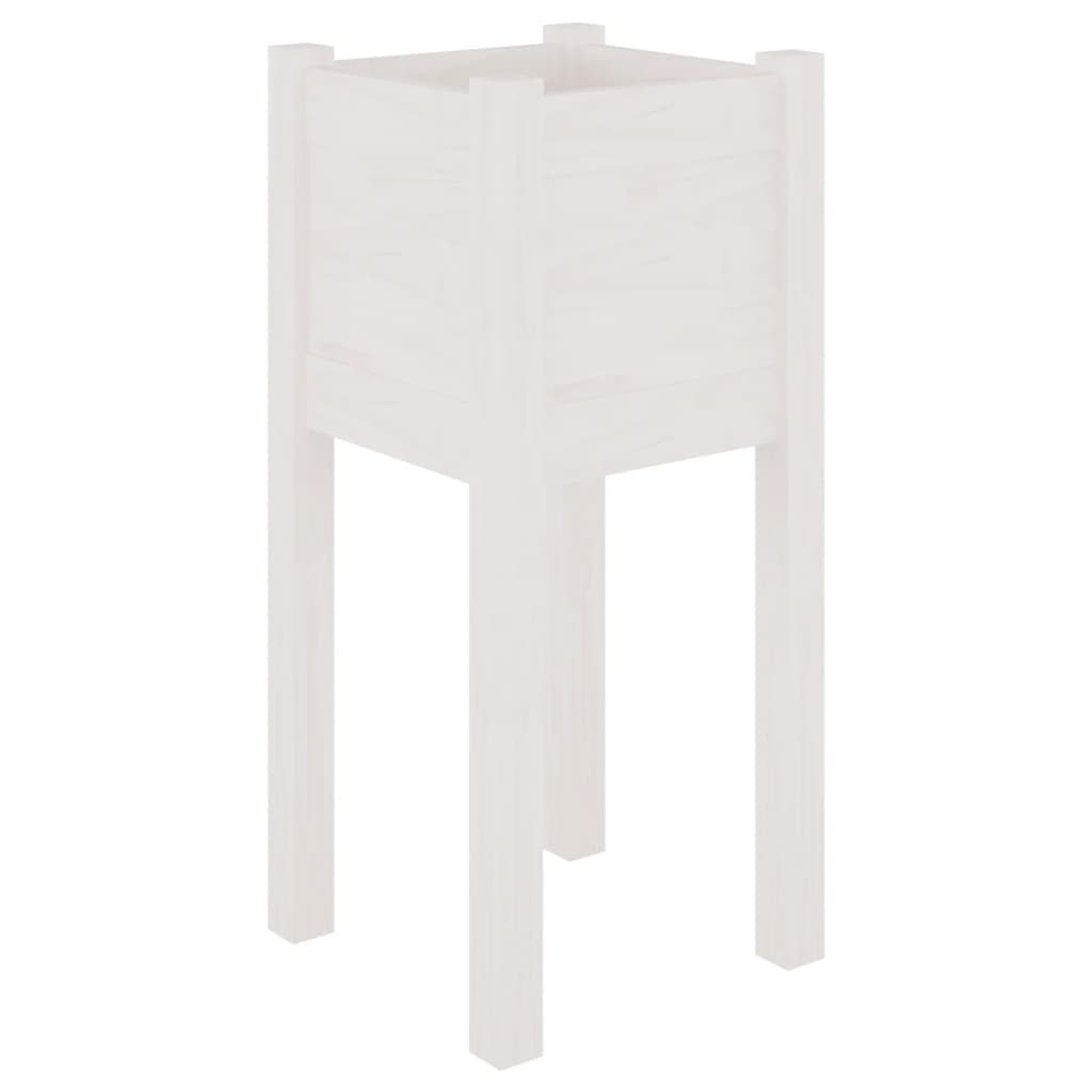 Vidaxl Planning Box 31x31x70 cm Pine solide blanc