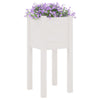 Vidaxl Planning Box 31x31x70 cm Pine solide blanc