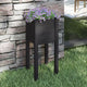 Vidaxl Planning Box 31x31x70 cm Pine solide noir