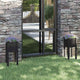 Jardinières vidaxl 2 pcs 31x31x70 cm en pin solide noir